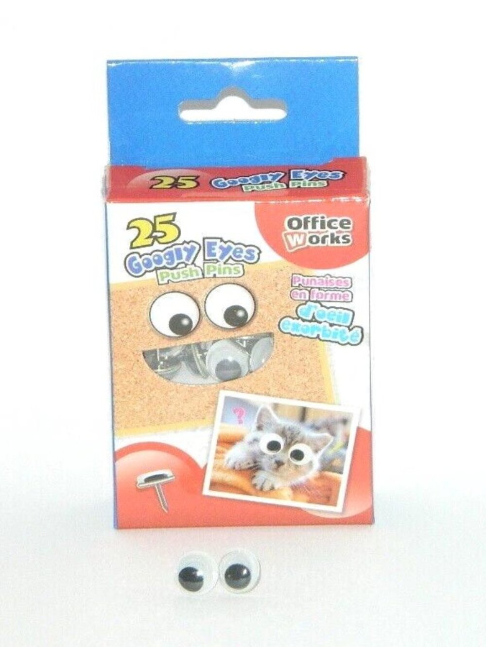 Googly Eyes 4 Box Lot of Push Pin Crafting Novelty Office Supply